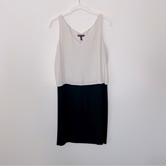 Eileen Fisher Silk Satin Sleeveless Shift Dress quiet luxury minimalist - Picture 2 of 9
